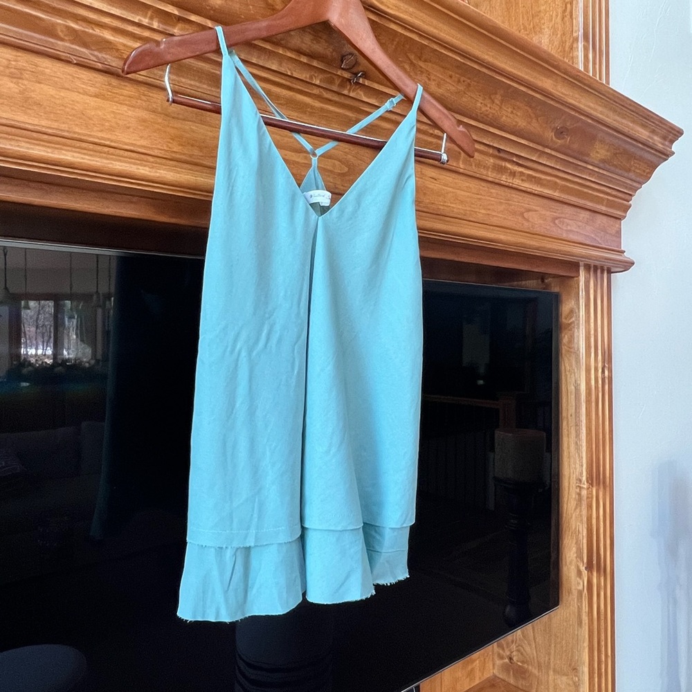 Green tank top